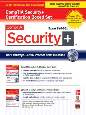 cover image of CompTIA Security+ Certification Boxed Set (Exam SY0-301)